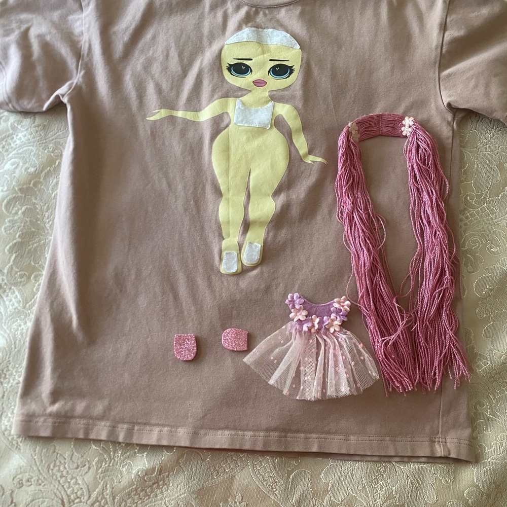 Kids Pink Graphic T-Shirt